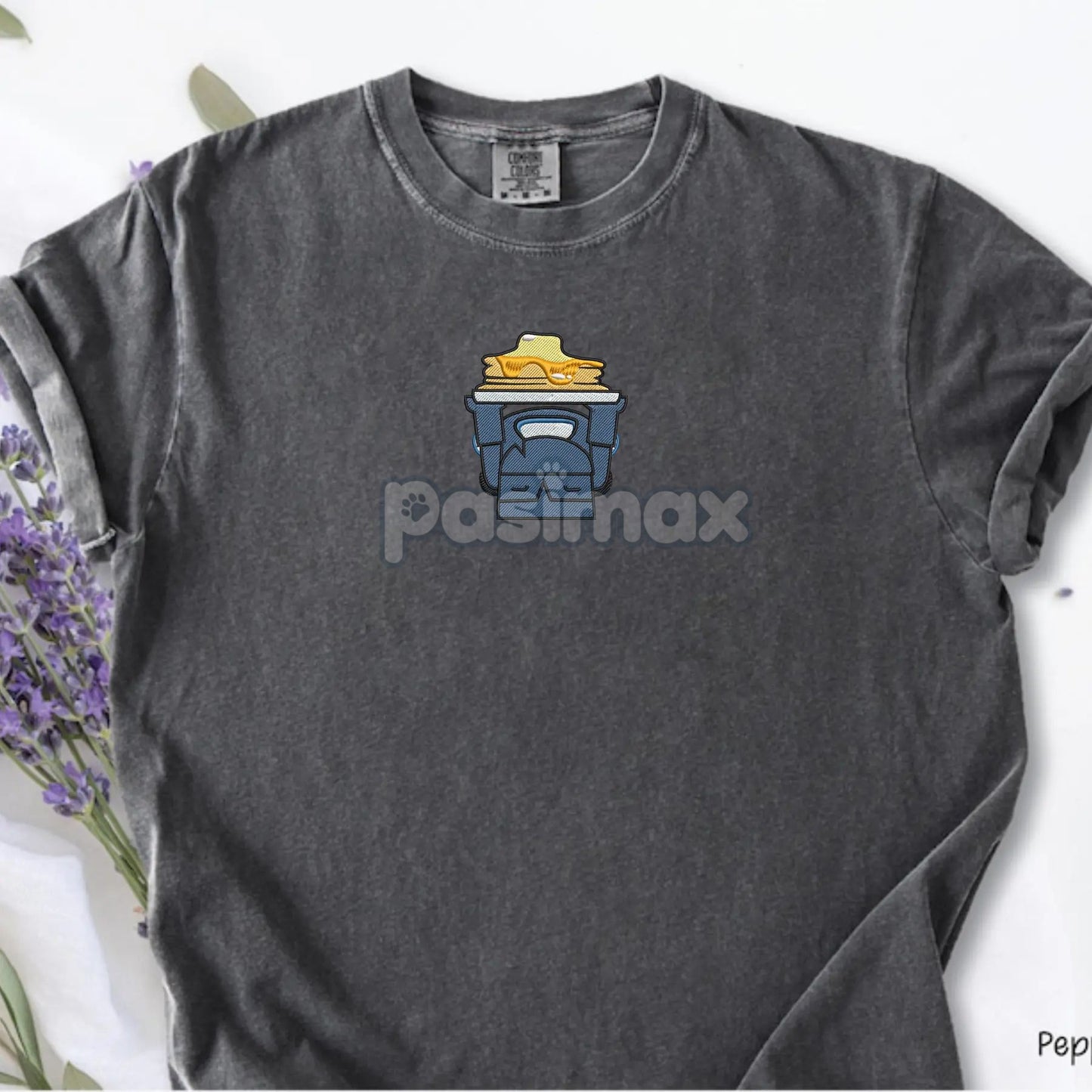 Embroidered Mini Pekka Pancake Comfort Colors T-Shirt – Funny Gaming Tee