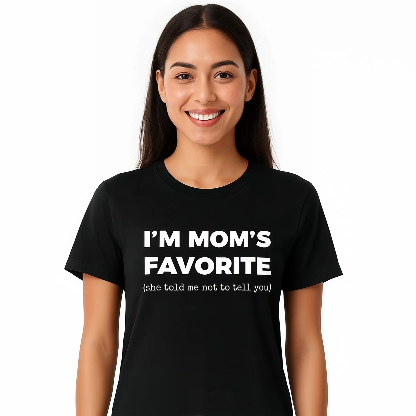 Mom's Favorite Child T-Shirt - Humorous Sibling Rivalry Tee, Funny Mother's Day Gift, Unisex Family Joke Apparel