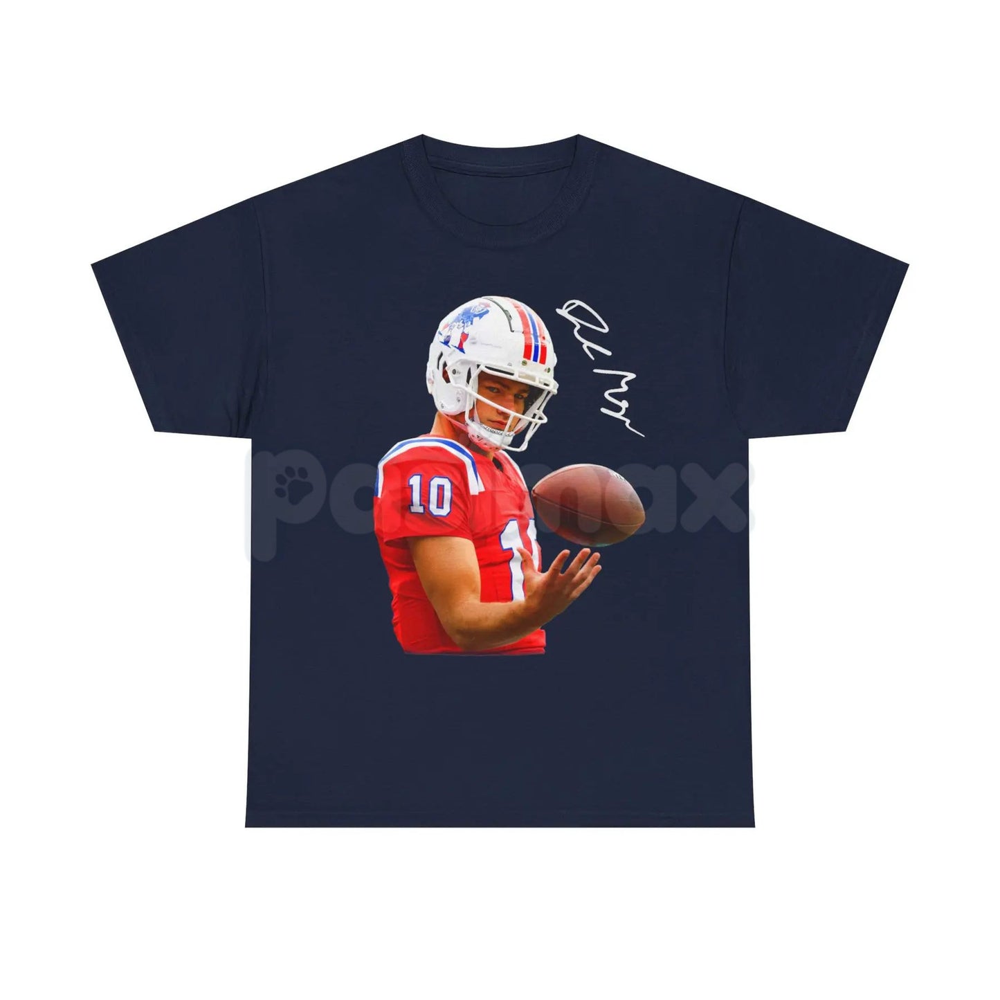 Drake Maye Quarterback T-Shirt - New England Patriots Fan Apparel, NFL Rookie QB Graphic Tee, Unisex Football Gift