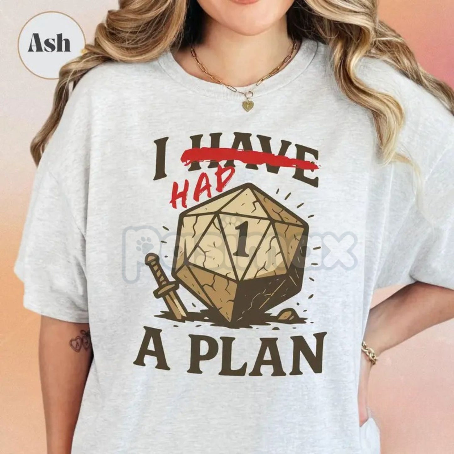 "Don't worry, I have a plan." D&D T-Shirt - Funny Dungeons and Dragons Slogan Tee, Tabletop Games Gift for Him Her, Gifts for Gamers