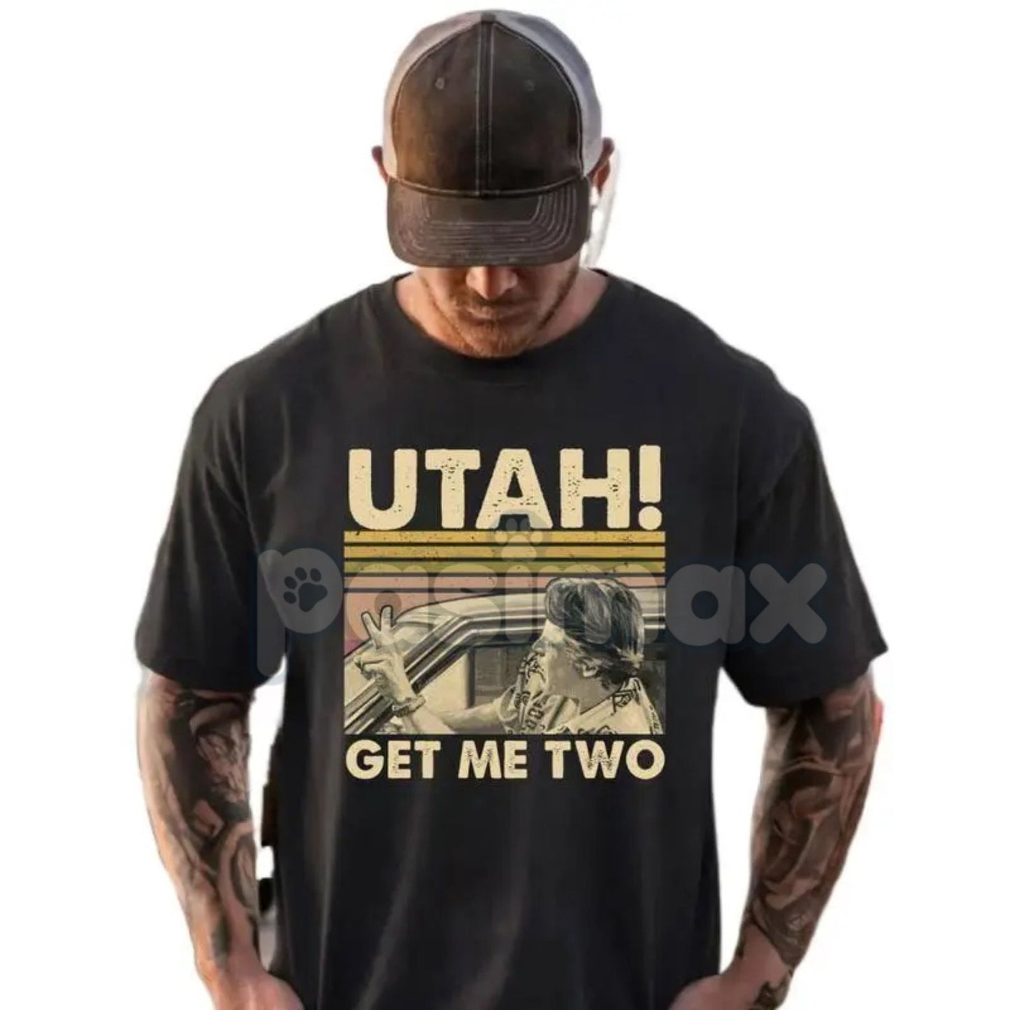 "Utah Get Me Two" Vintage T-Shirt - Funny Retro Quote Shirt, Classic College Fan Apparel