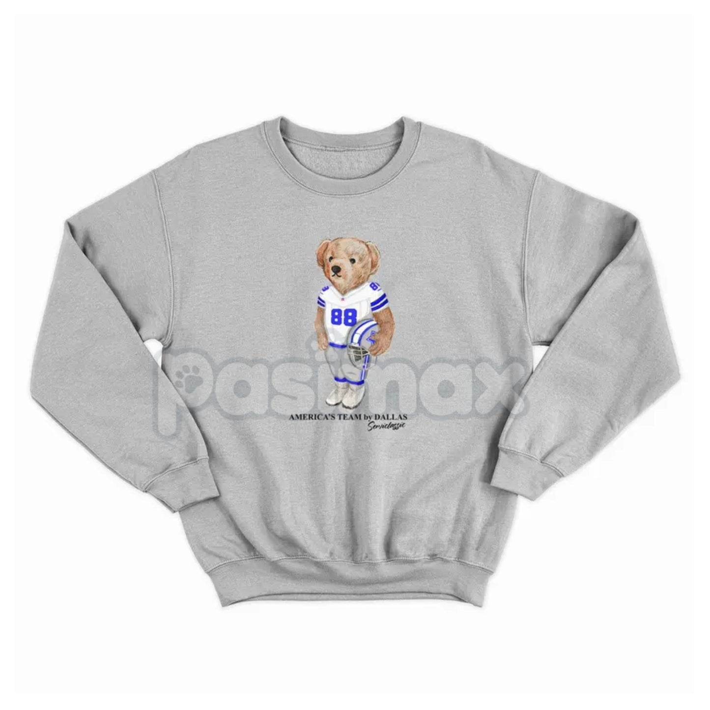 Vintage Sport Varsity Football All Team Graphic Sweatshirt – Retro Style Crewneck Pullover