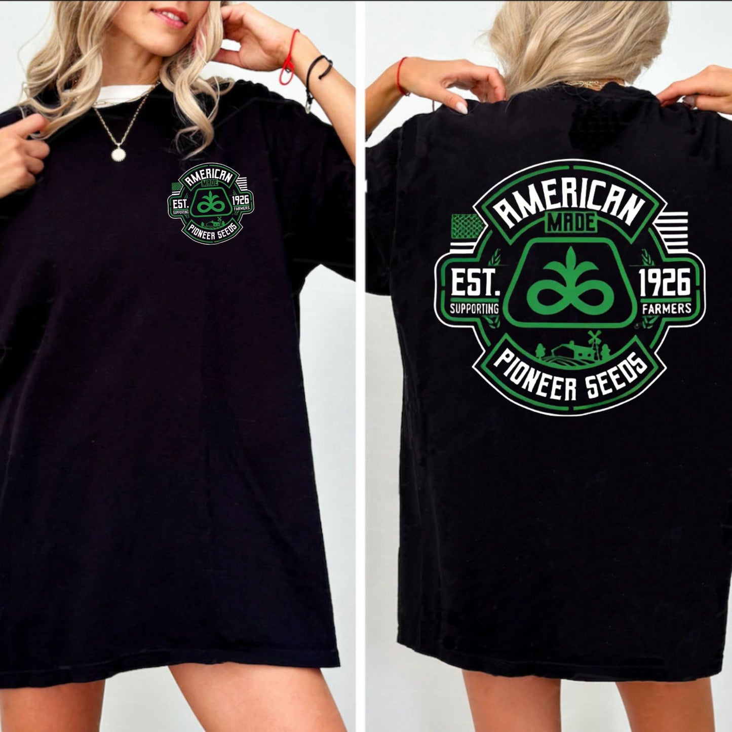 Pioneer Seeds T-Shirt - Farming & Ranching Apparel, American Heritage Graphic Tee
