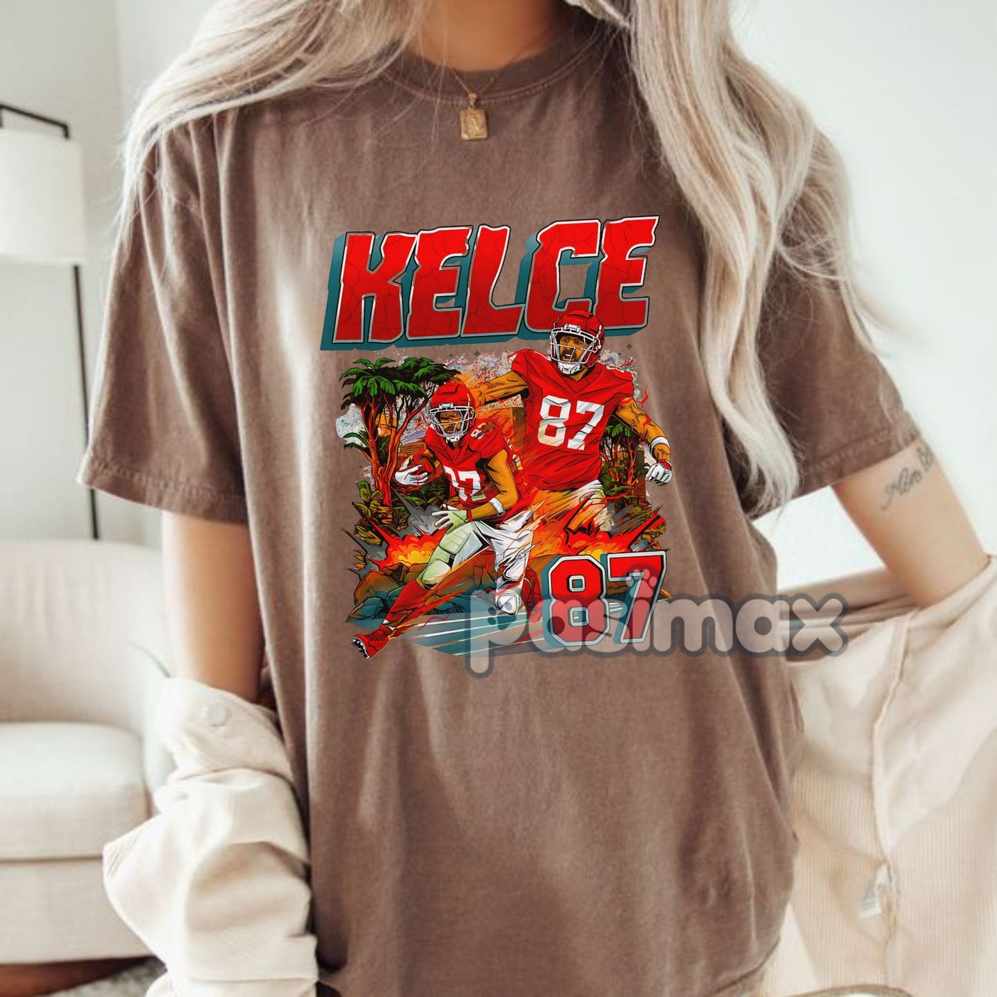 Travis Kelce Kansas City Chiefs Graphic T-Shirt - NFL Football Fan Apparel, Team Tee