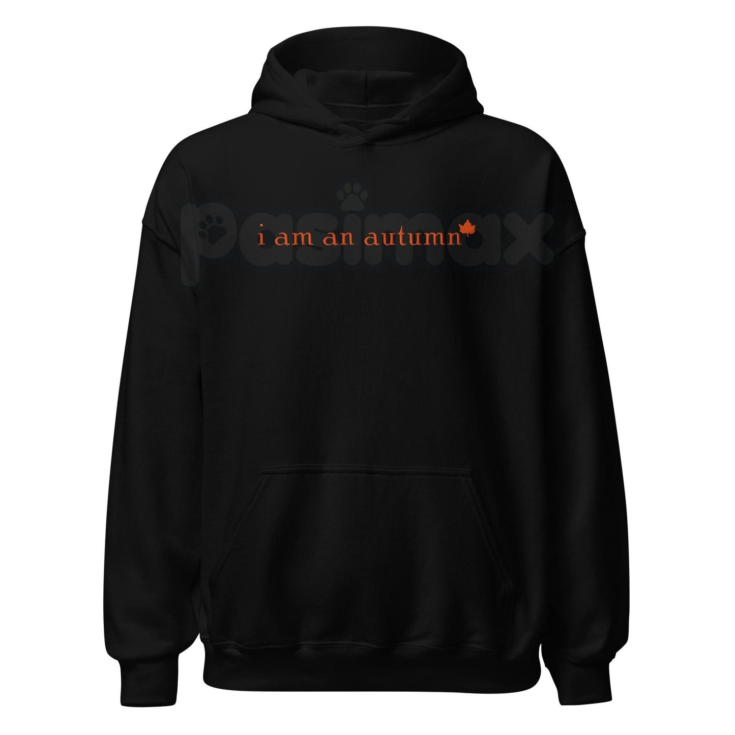 "I Am An Autumn" Embroidered Unisex Hoodie – Cozy Fall Vibes Apparel, Heavy Blend Comfort Sweater