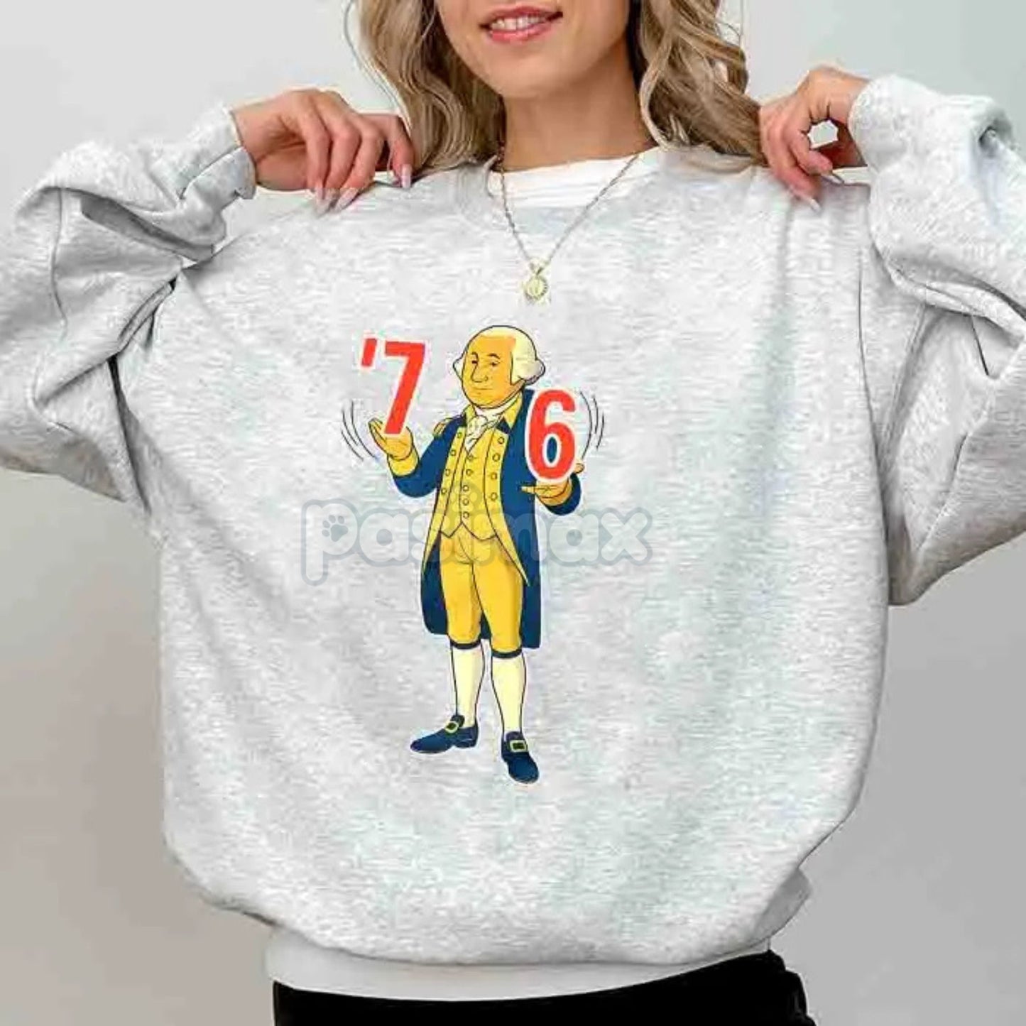 George Washington Tennis Score Sweatshirt – Funny 6-7 7-6 Historical Meme Top