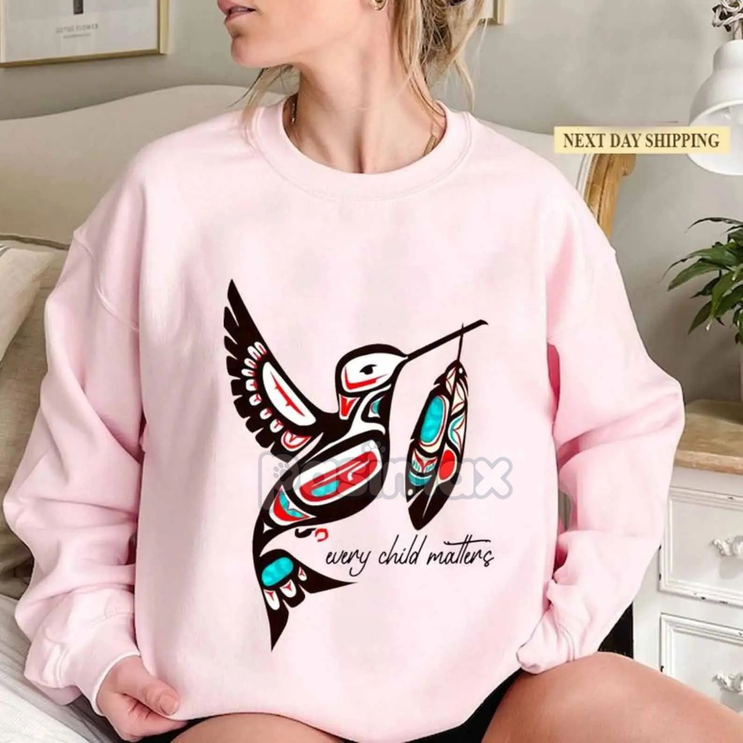Hunting Season Sweatshirt – Preppy Camo Bow Every Child Matters Top
