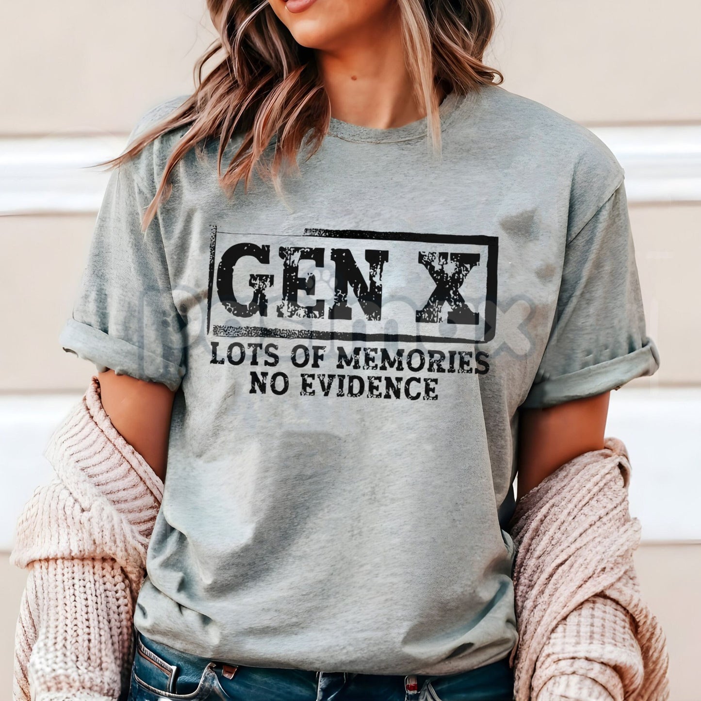 Funny Gen X "Lots Of Memories No Evidence" T-Shirt - Sarcastic 90s Slogan Tee, Unisex Retro Humor Apparel, Generation X Gift