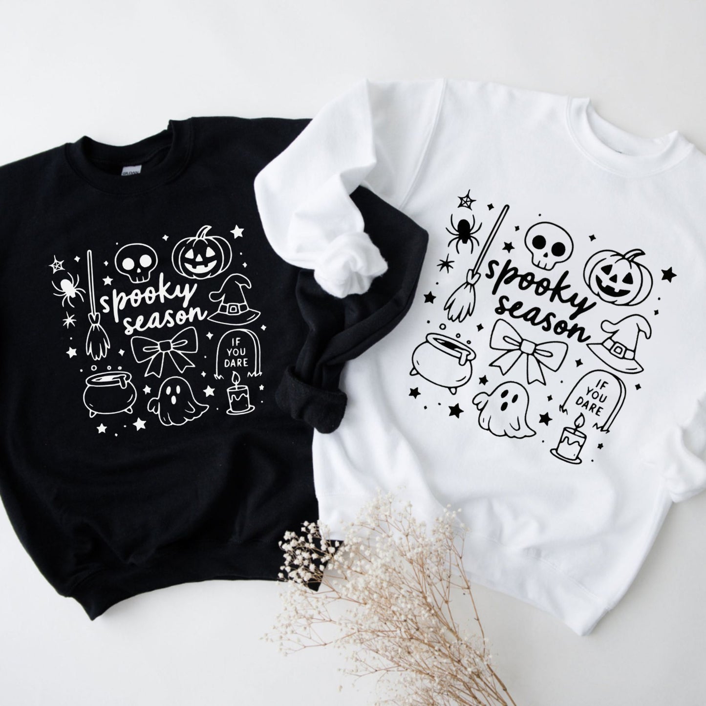 Spooky Season Sweatshirt – Cozy & Classic Halloween Crewneck