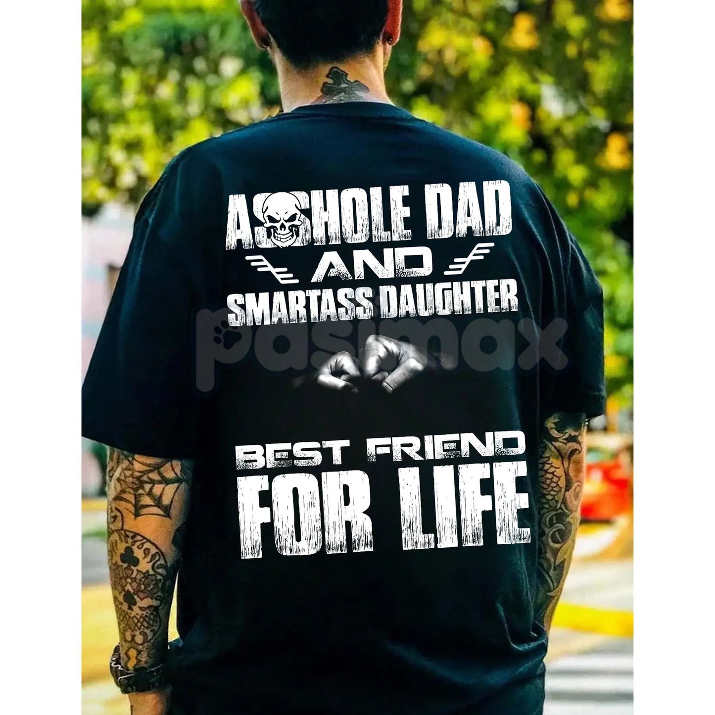 Badass Dad & Daughter Best Friends For Life T-Shirt - Matching Family Tee, Father Daughter Bond Gift, Strong Relationship Shirt