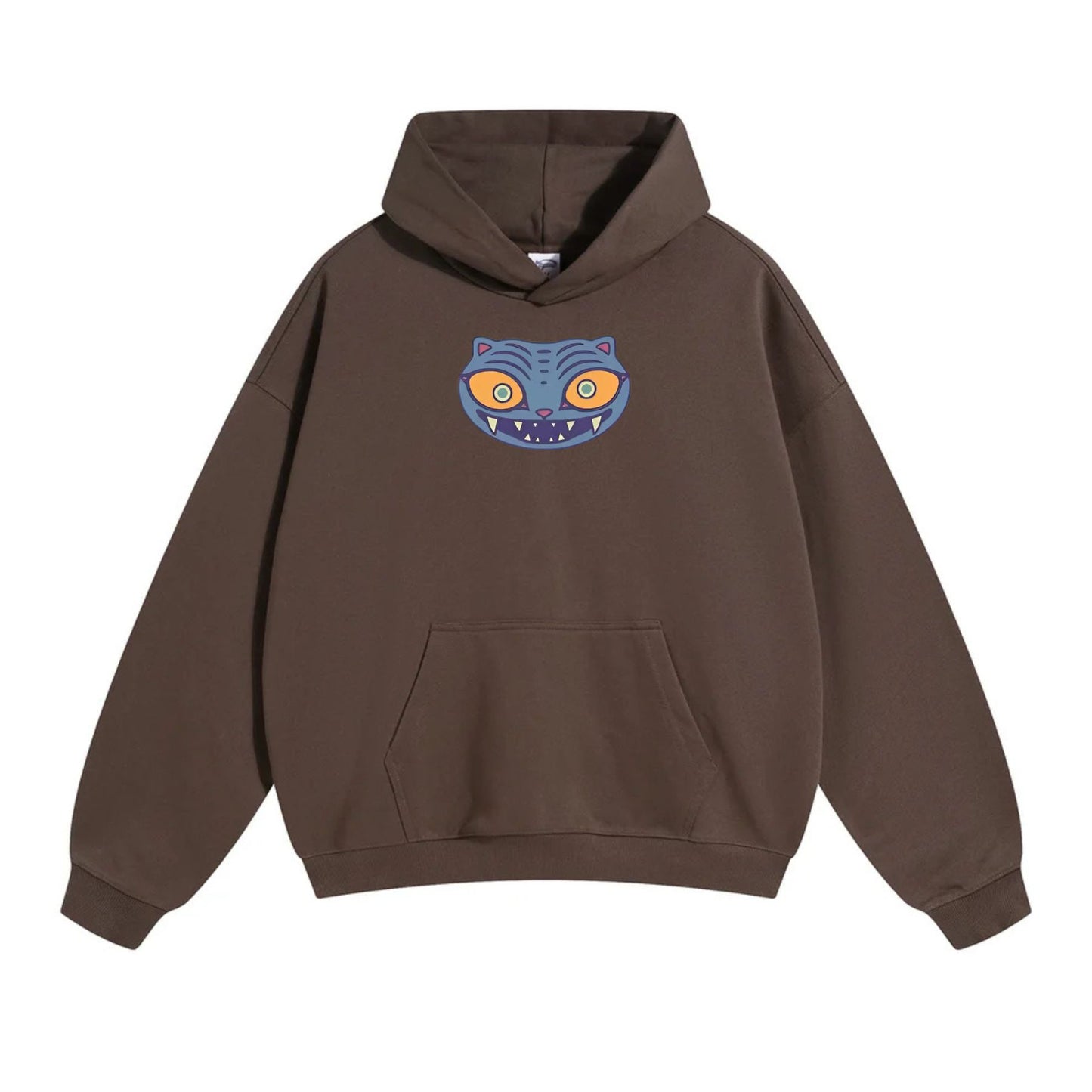 Derpy Tiger Zoey Hoodie – Cute & Funny Animal Graphic Pullover, Adorable Unisex Gift