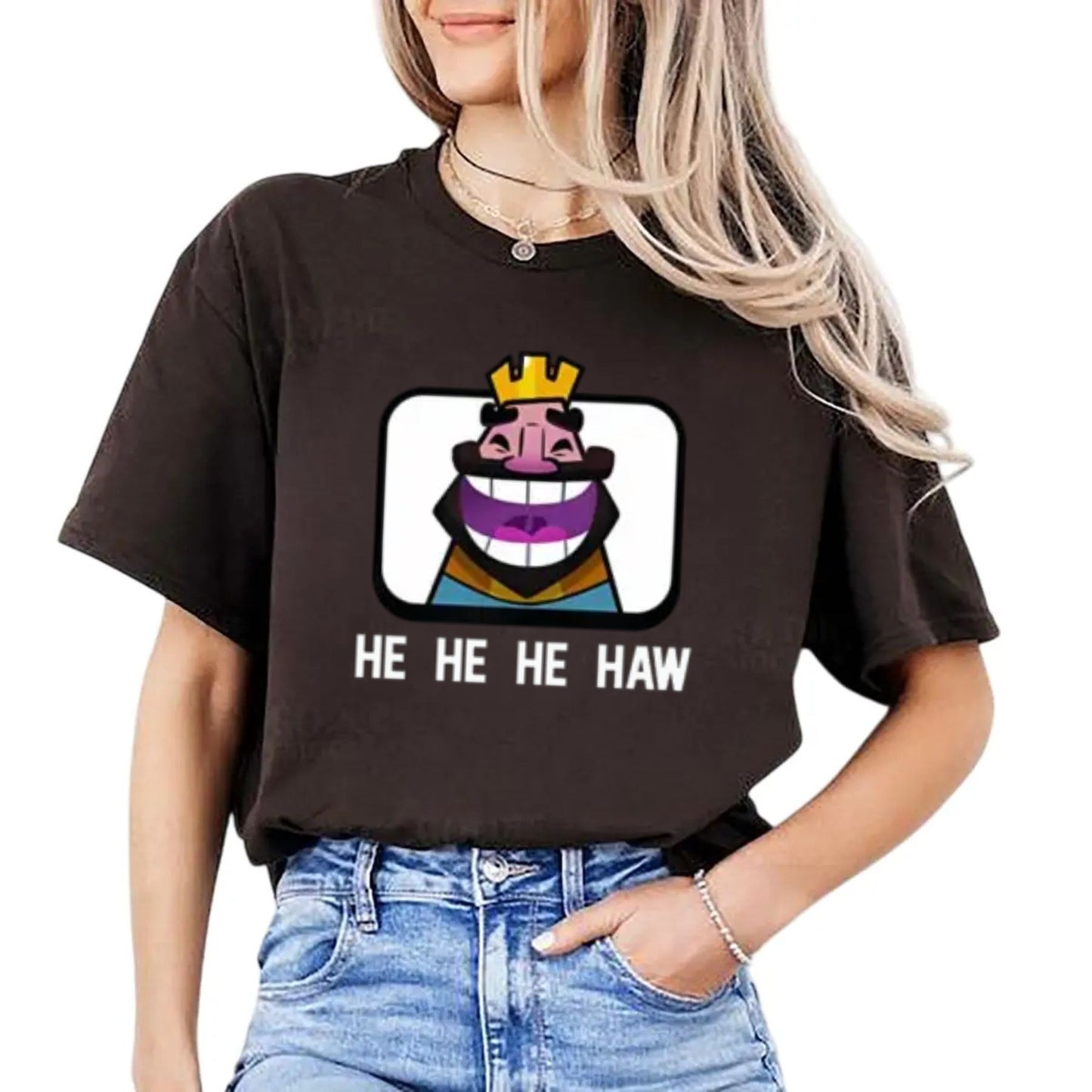 Clash Royale "He He He Haw" T-Shirt - Funny Gamer Apparel, Video Game Meme Tee