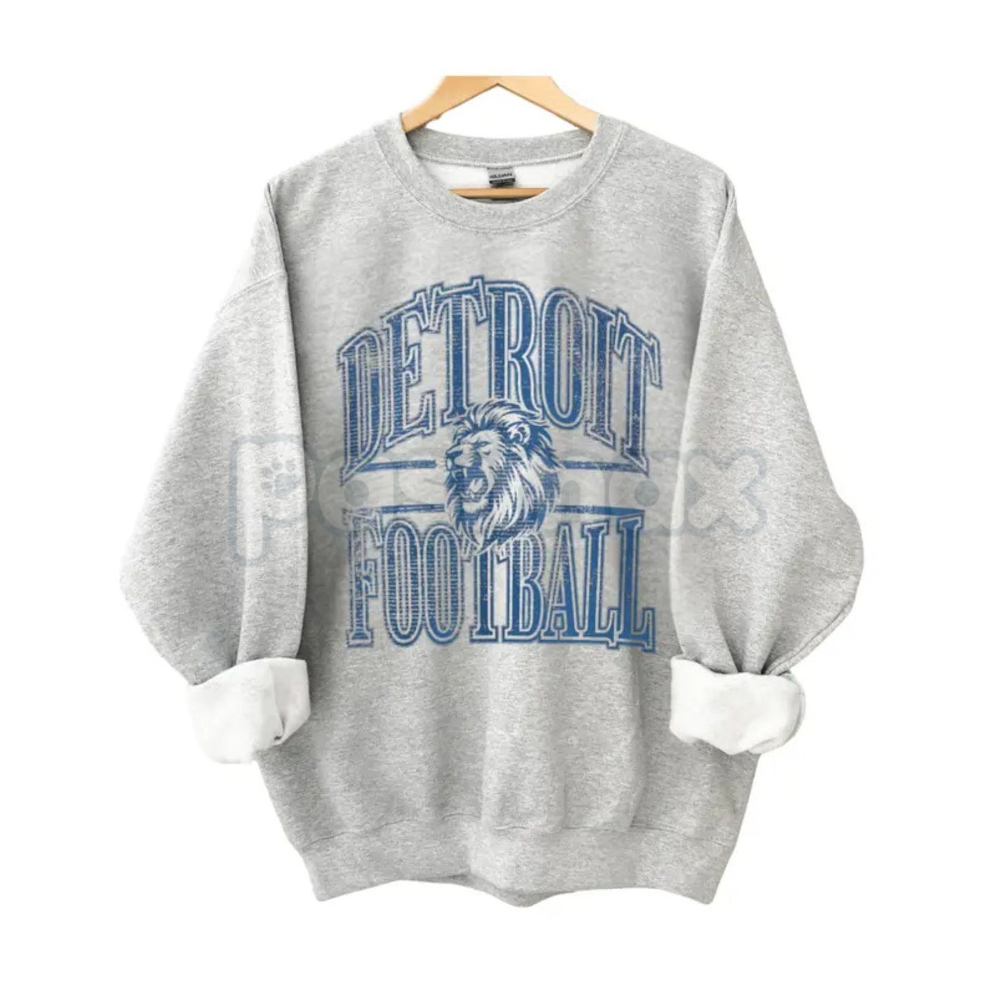 Vintage All Team Football ASH GREY Crewneck Sweatshirt – Retro Collegiate Sports Fan Gear