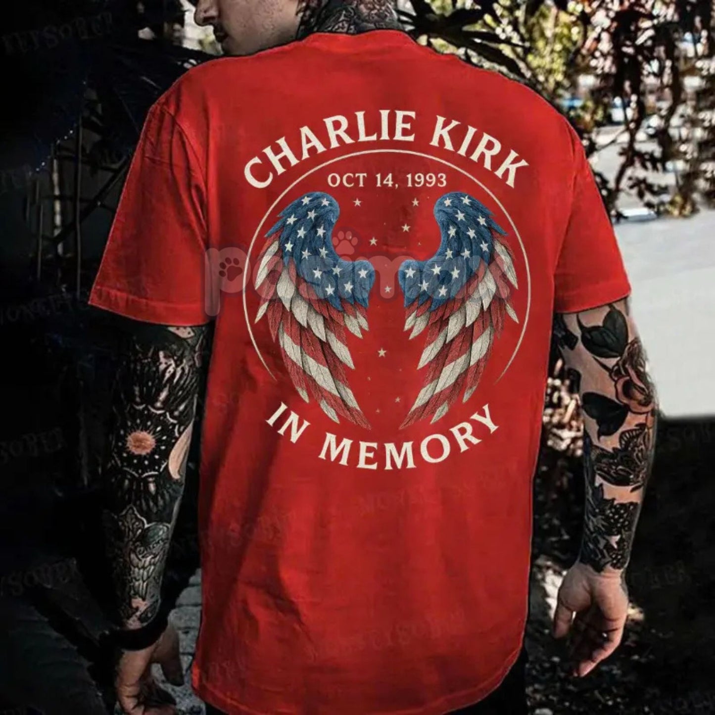 CJK Day Freedom Shirt - Oct 14th Birthday Tribute Tee, Patriotic Wings In Memory Design