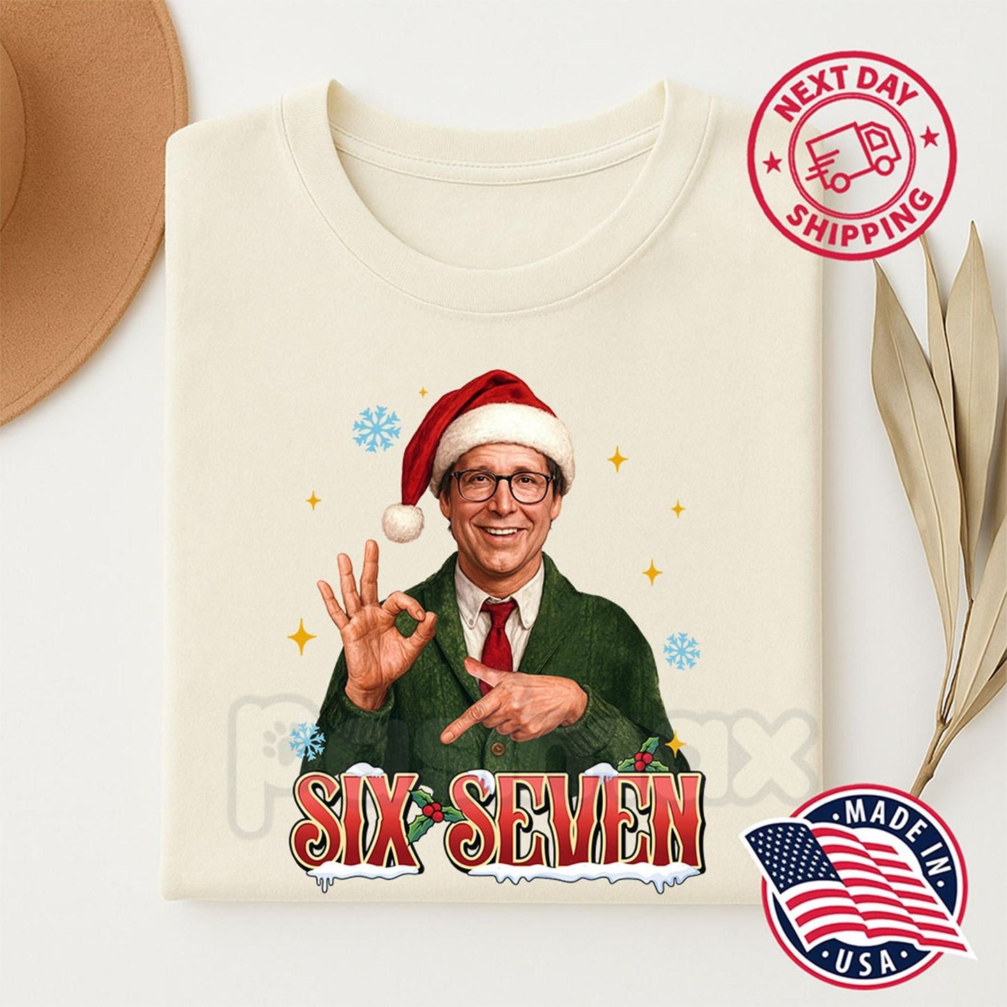 "6 7 Merry Christmas" 90s Movies T-Shirt - Funny Retro Holiday Graphic Tee, Cult Classic Christmas Comedy Shirt, Unisex Nostalgia Apparel