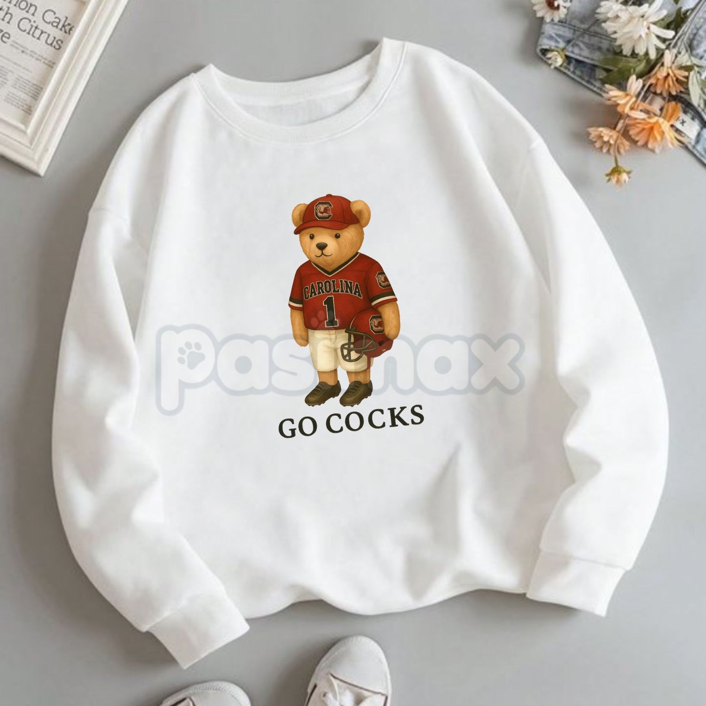 All Team College Football Teddy Bear Sweatshirt – Retro Mascot Graphic Crewneck