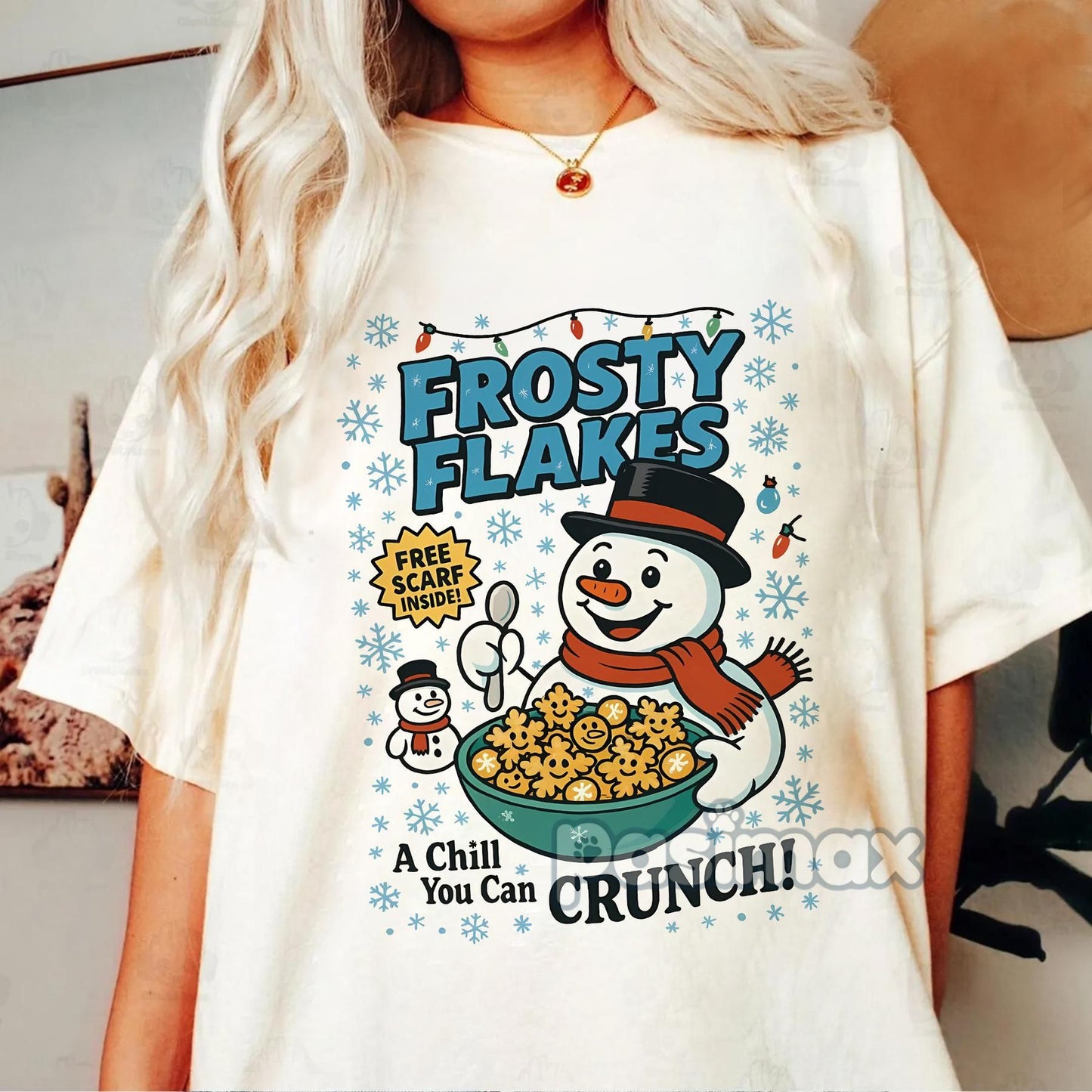 "Cereal Christmas Movies" T-Shirt - Retro Christmas Charm Shirt, Nostalgic Holiday Tee