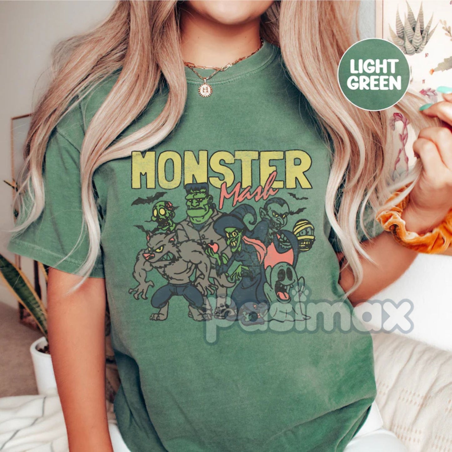 'Monster Mash' Comfort Colors Shirt – Classic Halloween Dance Party Tee, Retro Spooky Season Top, Vintage Graphic T-shirt