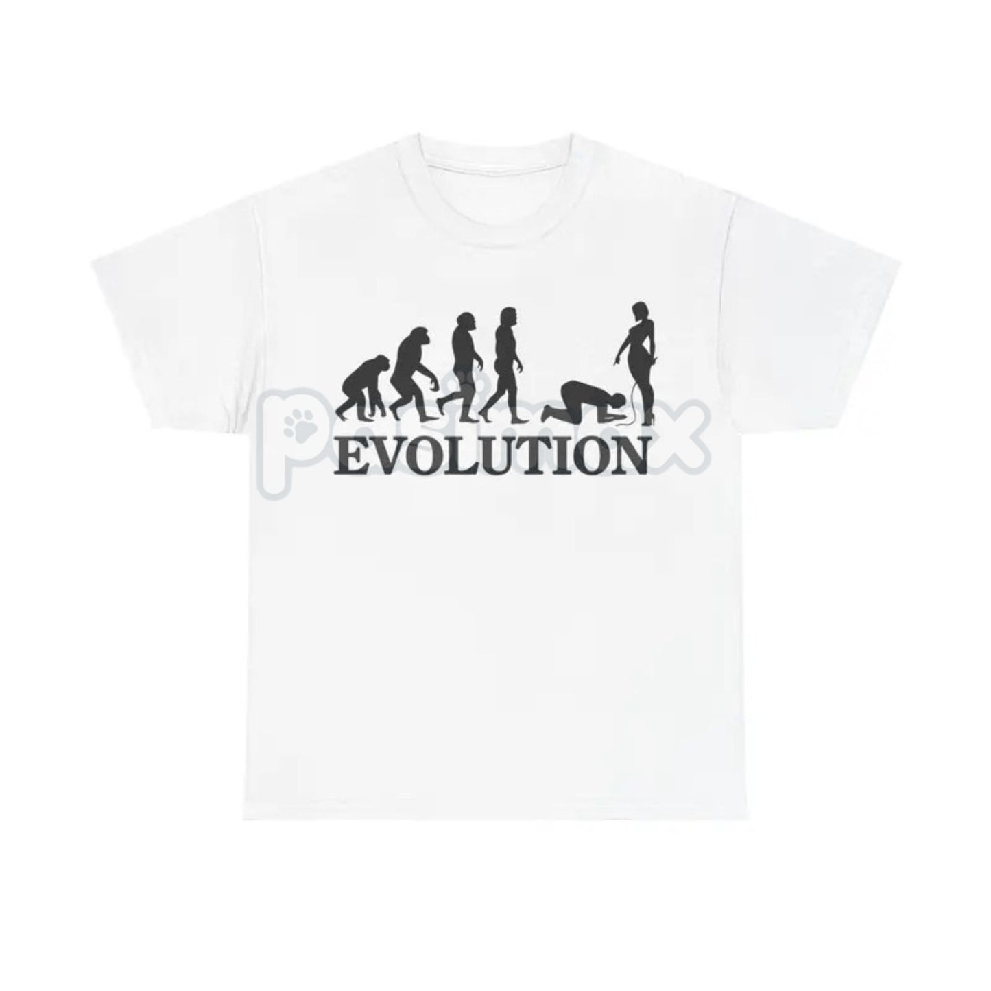 "Evolution Simp" Funny Graphic T-Shirt - Absurdist Meme Culture Unisex Cotton Tee, Ironic Statement Shirt