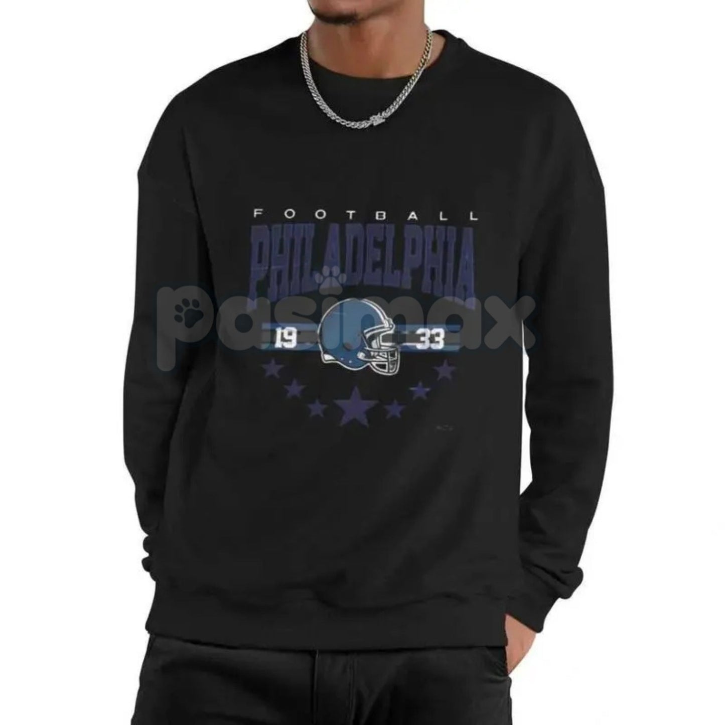 90s All Team Football Sweatshirt – Vintage 1960s Retro Fan Crewneck