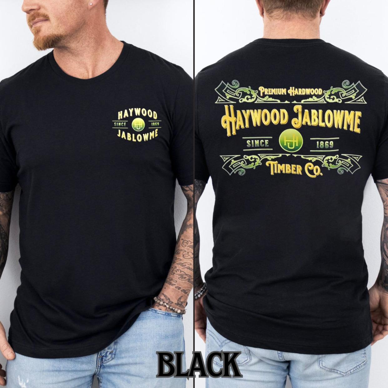 Funny "Haywood Jablowme Timber Co" T-Shirt - Premium Hardwood Tee, Humorous Lumber Lover Apparel