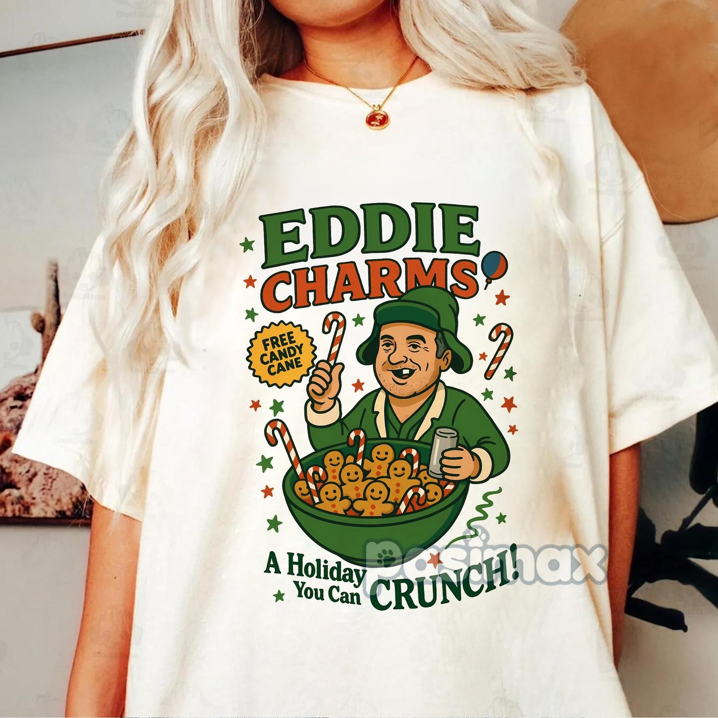 "Cereal Christmas Movies" T-Shirt - Retro Christmas Charm Shirt, Nostalgic Holiday Tee