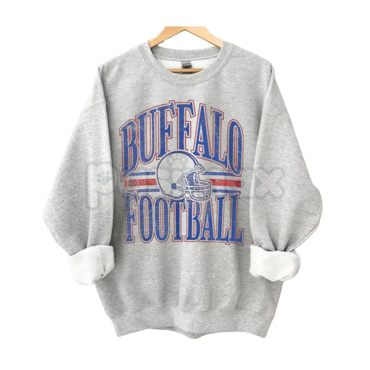 Vintage All Team Football ASH GREY Crewneck Sweatshirt – Retro Collegiate Sports Fan Gear