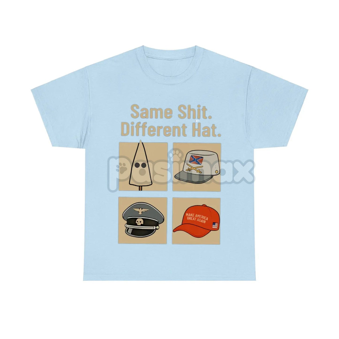 "Same Thing Different Hat" Political Shirt - Dark Humor Statement Tee, Funny Graphic Shirt