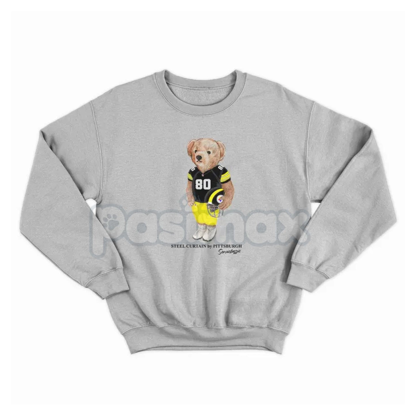 Vintage Sport Varsity Football All Team Graphic Sweatshirt – Retro Style Crewneck Pullover