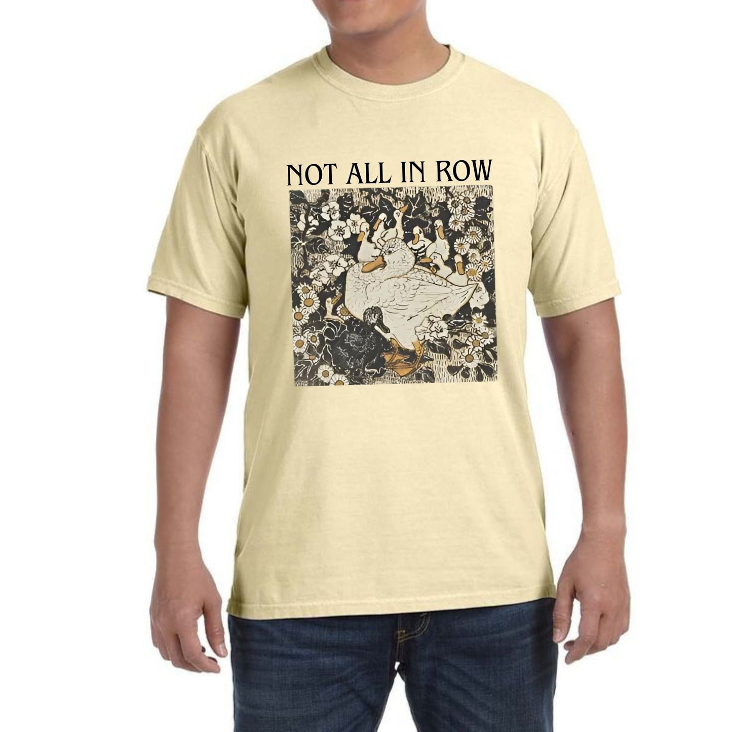 Ducks Not in a Row T-Shirt – Funny Vintage Mama Duck Graphic Tee, Mom Life Chaos Shirt, Chaotic Mom Gift, Sarcastic Mother's Day Top