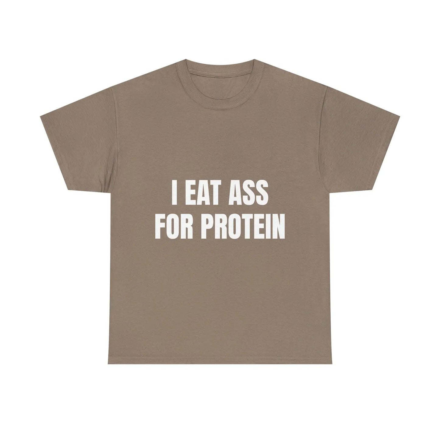 "I EAT THIS FOR PROTEIN" Funny T-Shirt - Viral Gym Shirt, Humorous Workout Tee