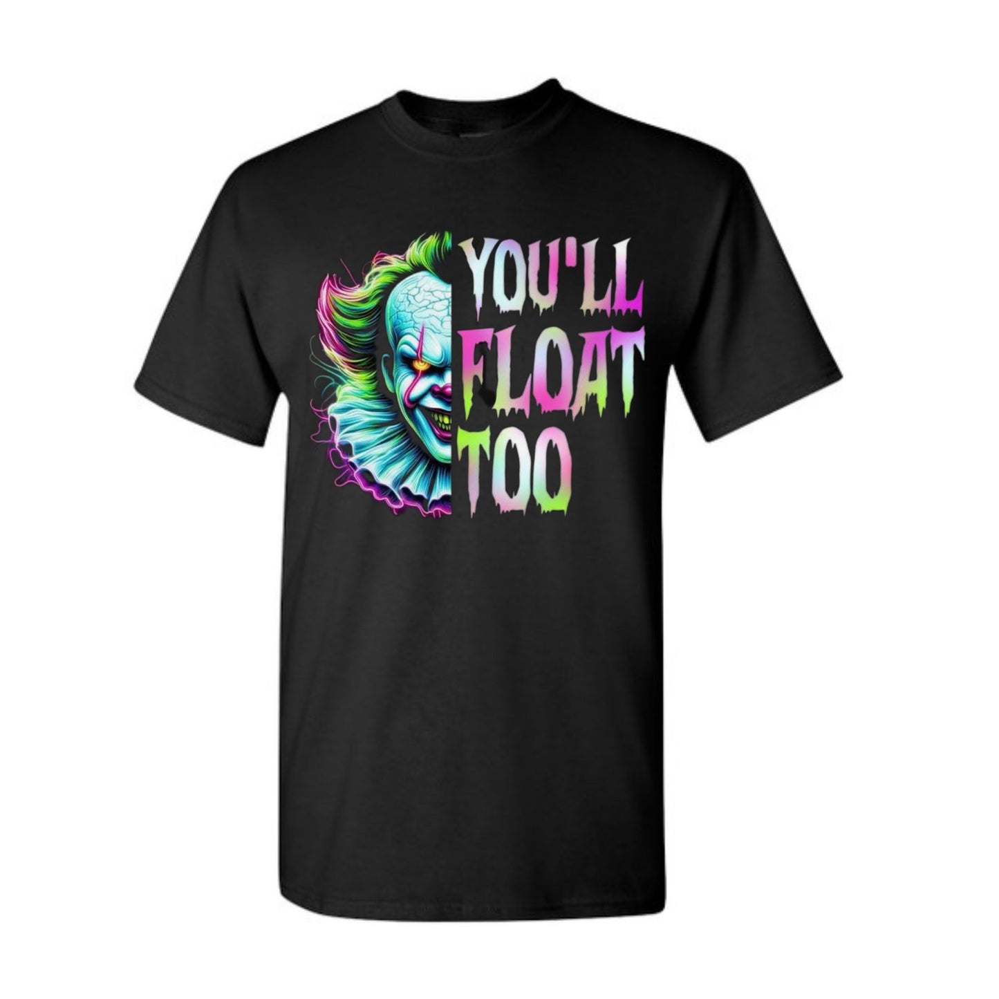 Horror Characters Movie T-Shirt - Scary Clown & Monster Graphic Tee, Halloween Womenswear