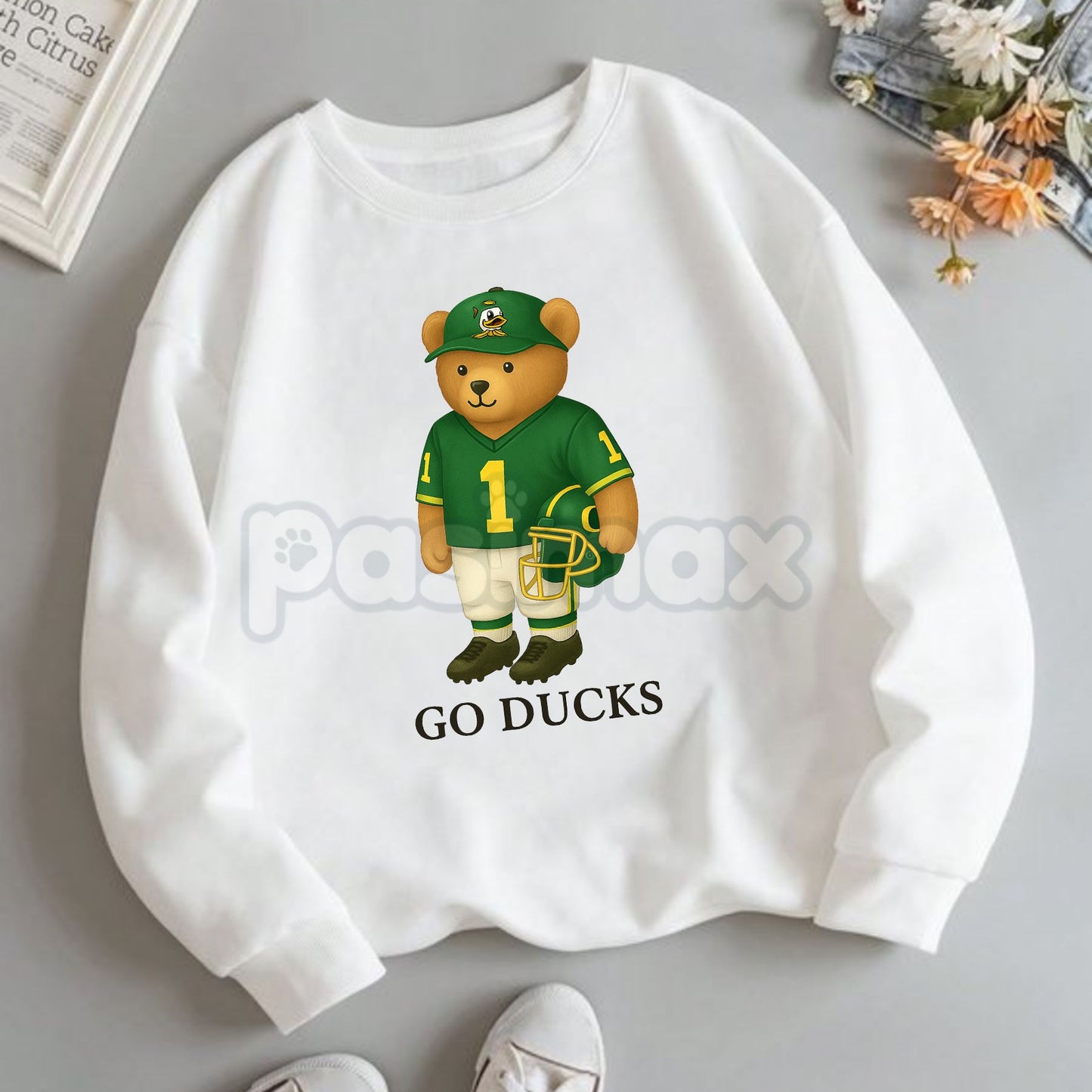 All Team College Football Teddy Bear Sweatshirt – Retro Mascot Graphic Crewneck