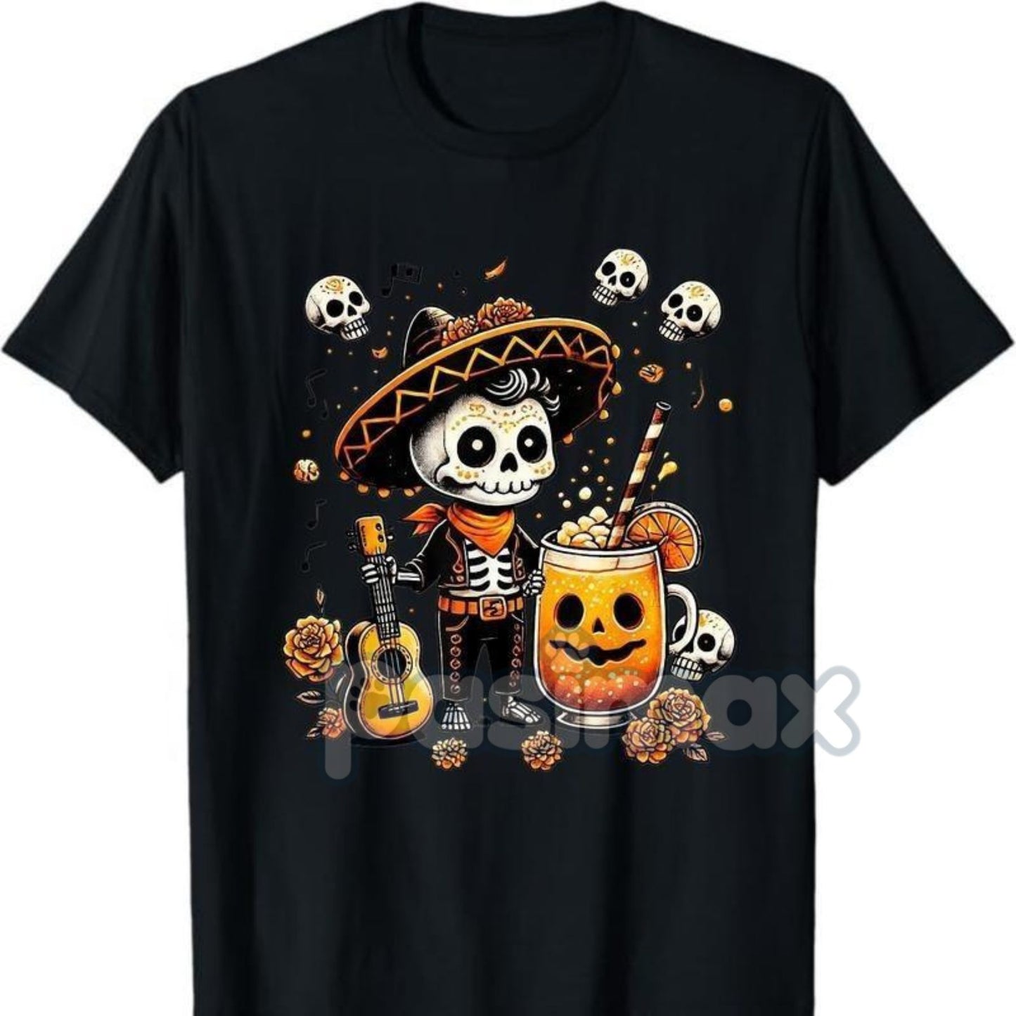 Vintage Skeleton Tequila T-Shirt - Dia De Los Muertos Apparel, Day of the Dead Mexican Skull Tee