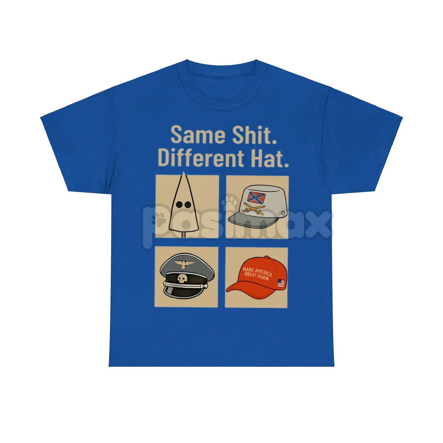 "Same Thing Different Hat" Political Shirt - Dark Humor Statement Tee, Funny Graphic Shirt