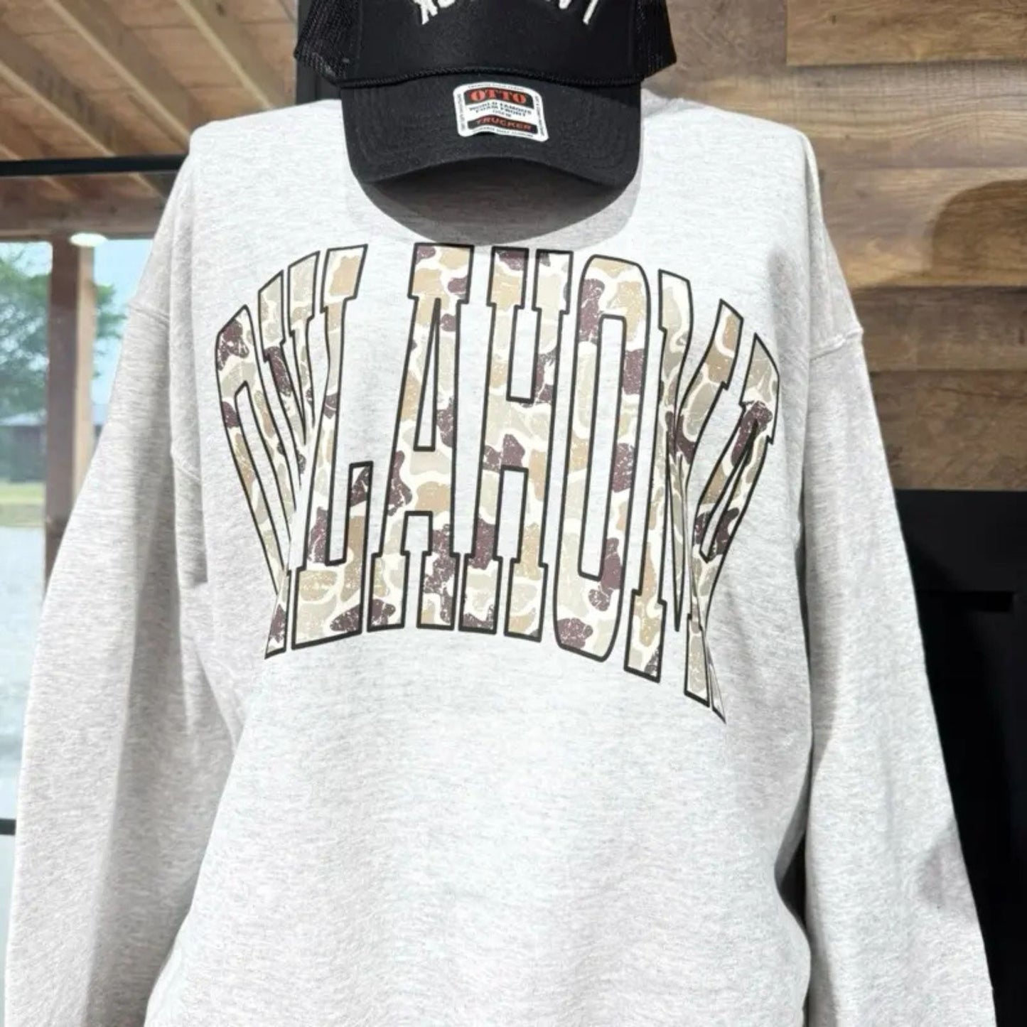 Camo State Sweatshirt – Unisex Camouflage State Pride Crewneck