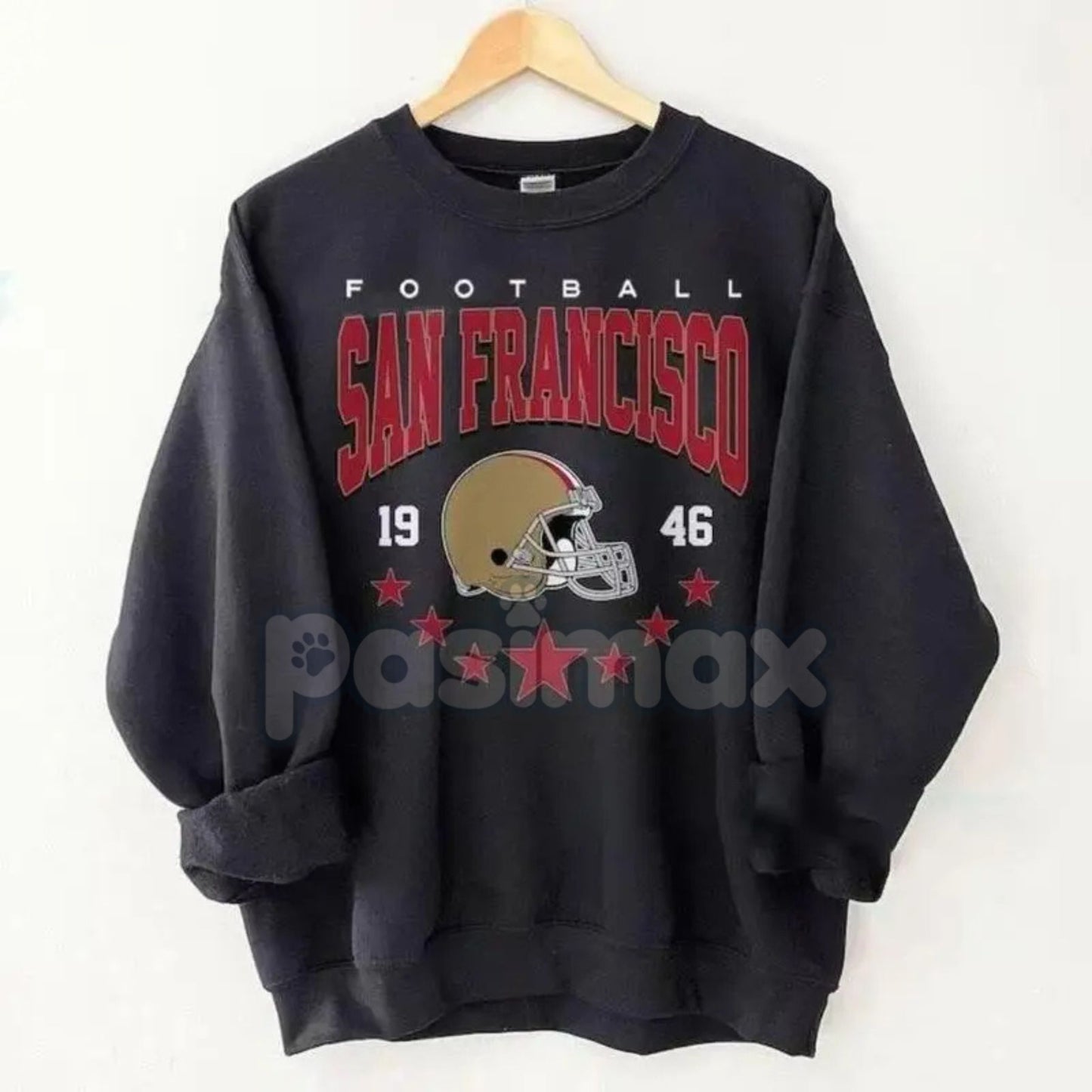 Vintage 90s All Team Football Sweatshirt – Retro Unisex Fan Gift Sweater
