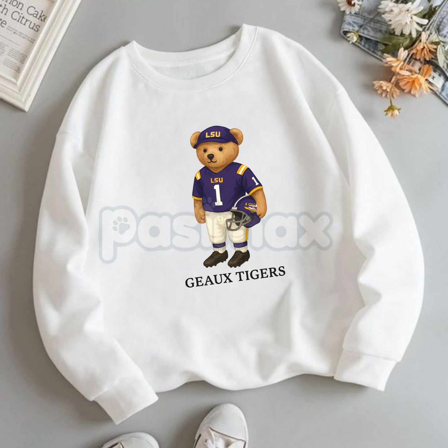 All Team College Football Teddy Bear Sweatshirt – Retro Mascot Graphic Crewneck