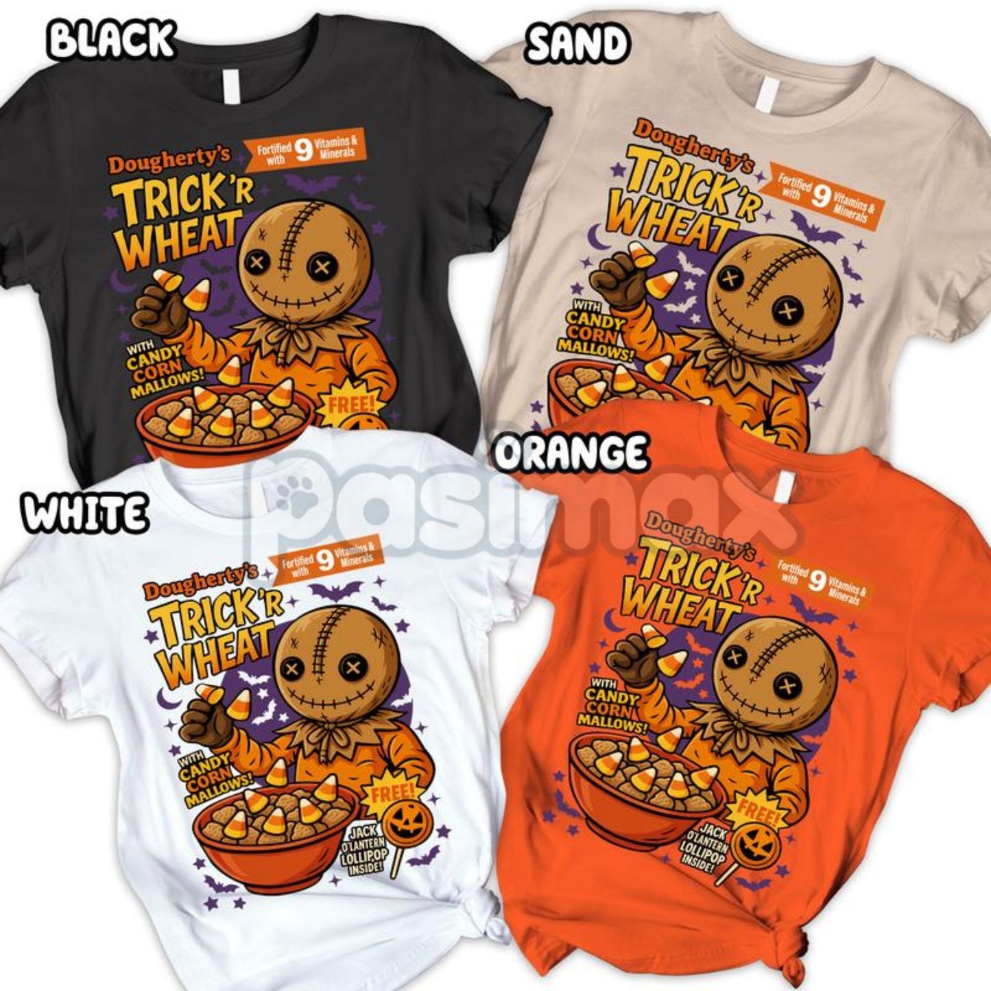 Halloween Cereal Horror Characters Graphic Shirt - Vintage Monster Cereal Tee, Spooky Pop Culture Apparel