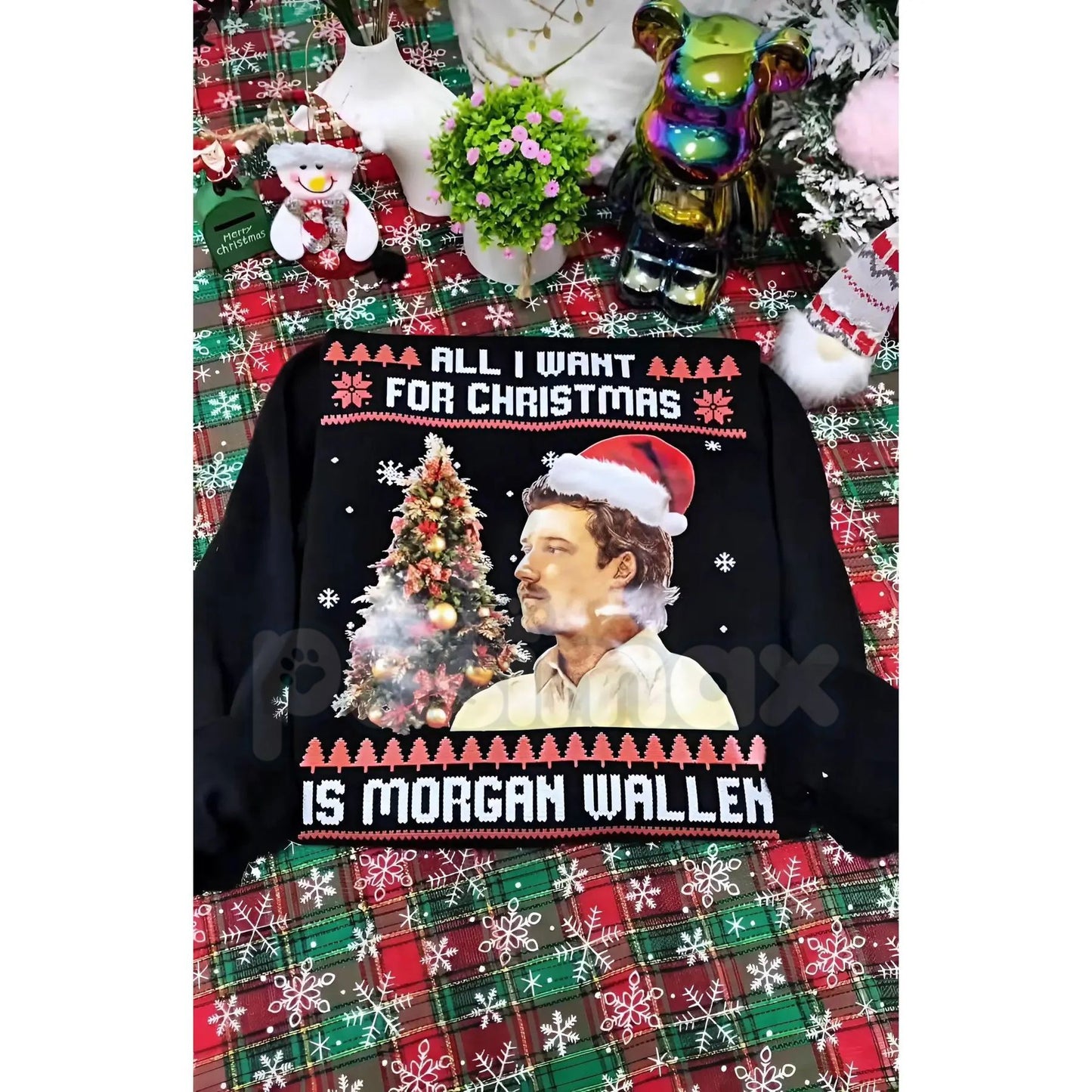 "All I Want For Christmas Is Music" Sweatshirt – Christmas Music Lover Gift Crewneck-Pasimax