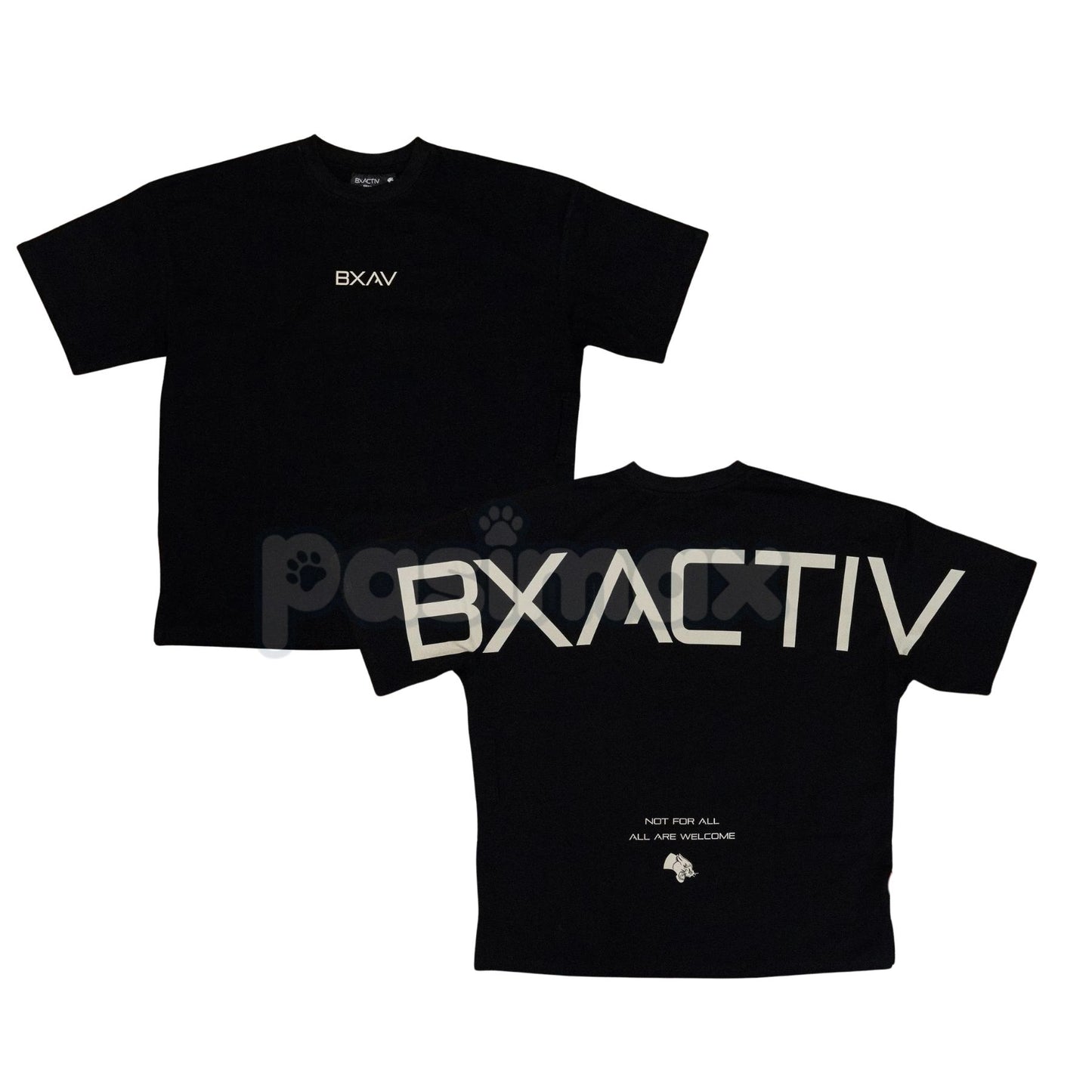 BXACTIV Logo T-Shirt - Unisex Classic Brand Graphic Tee, Modern Streetwear Apparel, Soft Cotton Trendy Slogan Shirt-Pasimax
