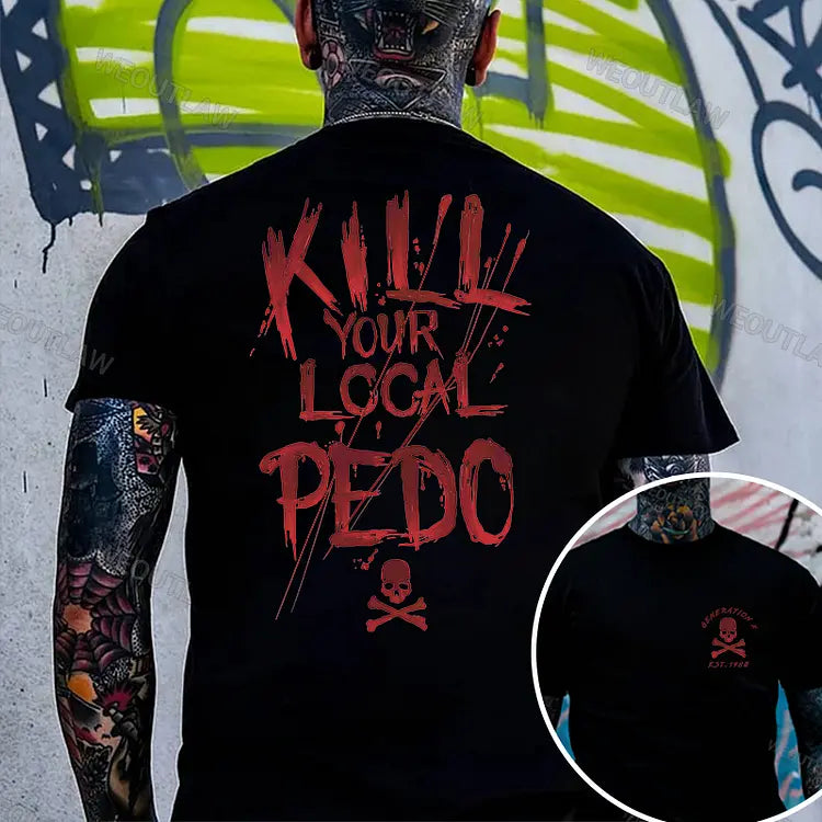Bold Red Letter T-Shirt - High-Contrast Graphic Tee, Unisex Statement Slogan Shirt, Classic Black/White Red Print Apparel-Pasimax