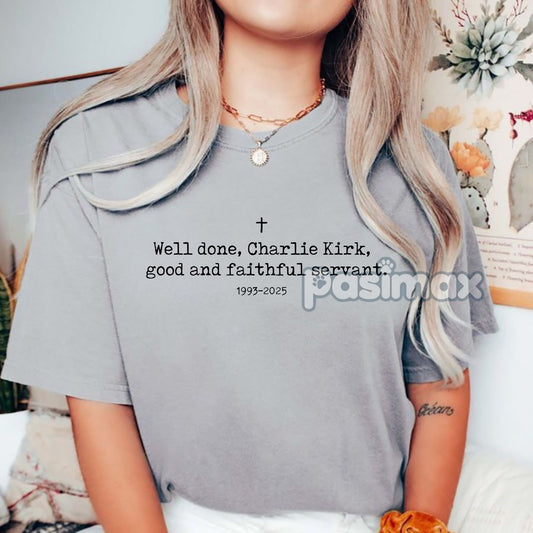 Charlie Kirk T-Shirt - Official Turning Point USA Faith Fundraiser Tee, Support T-shirt-Pasimax