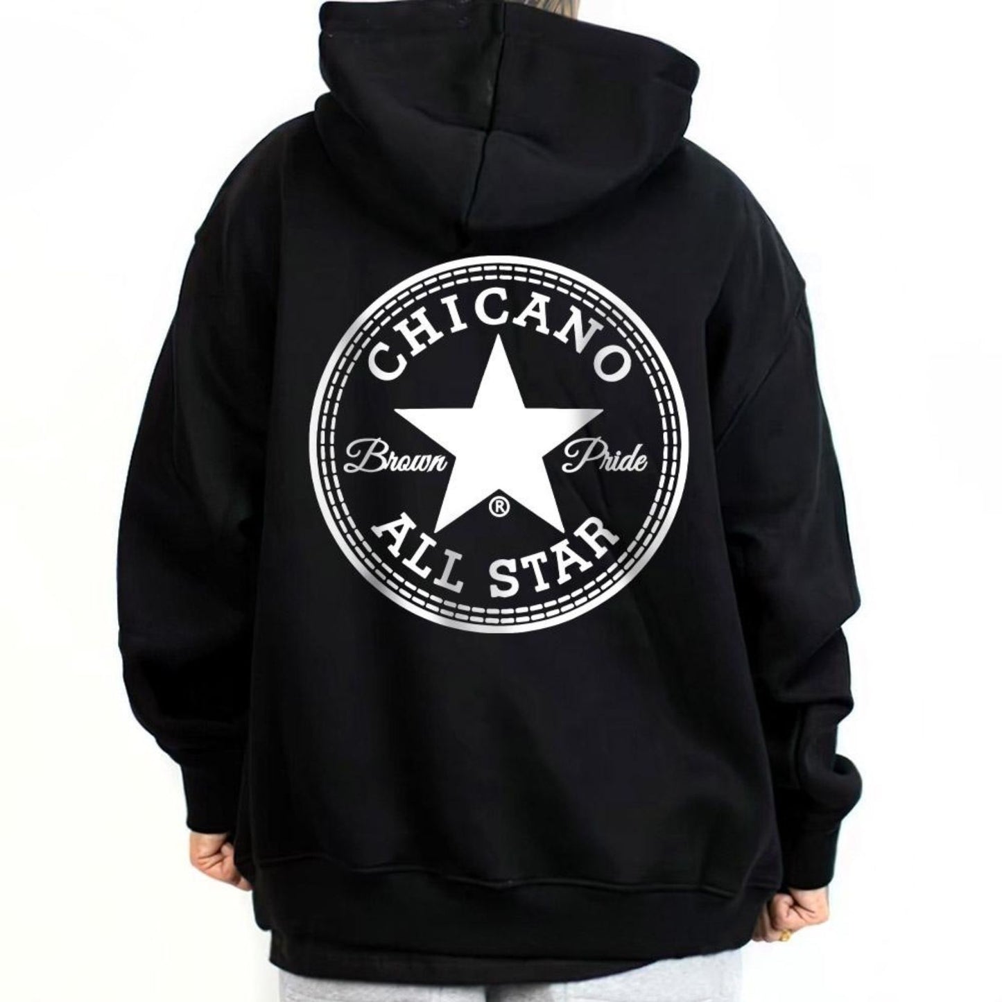 Chicano Brown Pride Hoodie – Mexican Culture & Chicano Style Art Graphic Pullover, Unisex for Men & Women-Pasimax