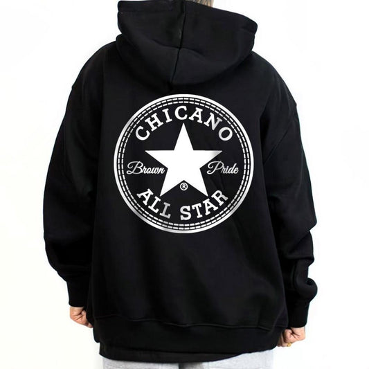 Chicano Brown Pride Hoodie – Mexican Culture & Chicano Style Art Graphic Pullover, Unisex for Men & Women-Pasimax