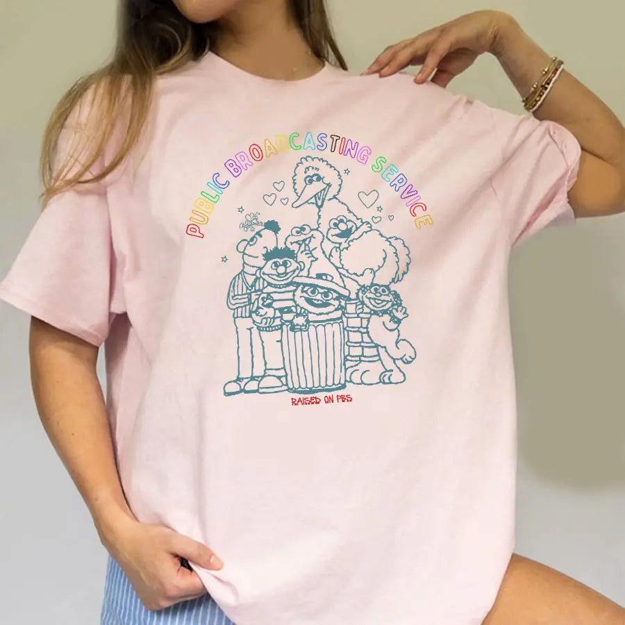 Classic PBS Logo T-Shirt – Retro Public TV Fan Tee, Vintage 70s 80s Nostalgia Shirt, Iconic TV Show Lover Gift-Pasimax