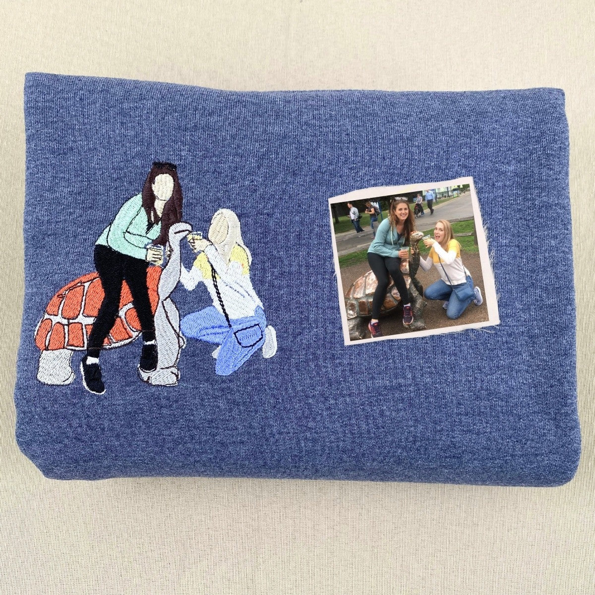 Custom Embroidered Childhood Friend Sweatshirt Hoodie with Name on Sleeve - Perfect Gift for Besties