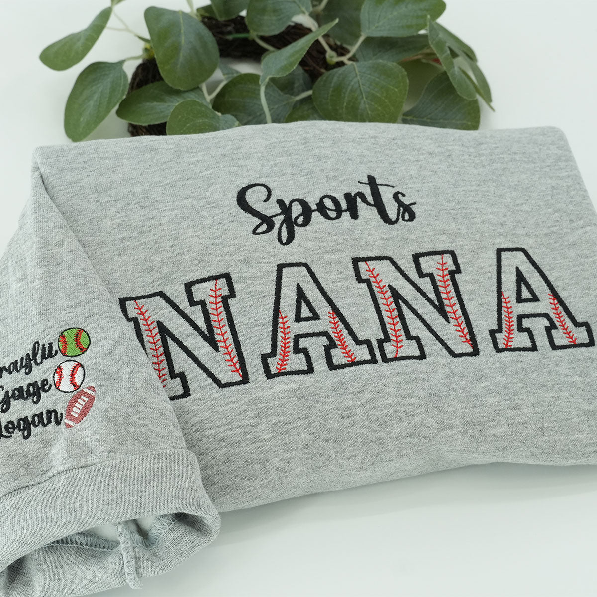 Custom Embroidered Nana Sport Sweatshirt & Hoodie