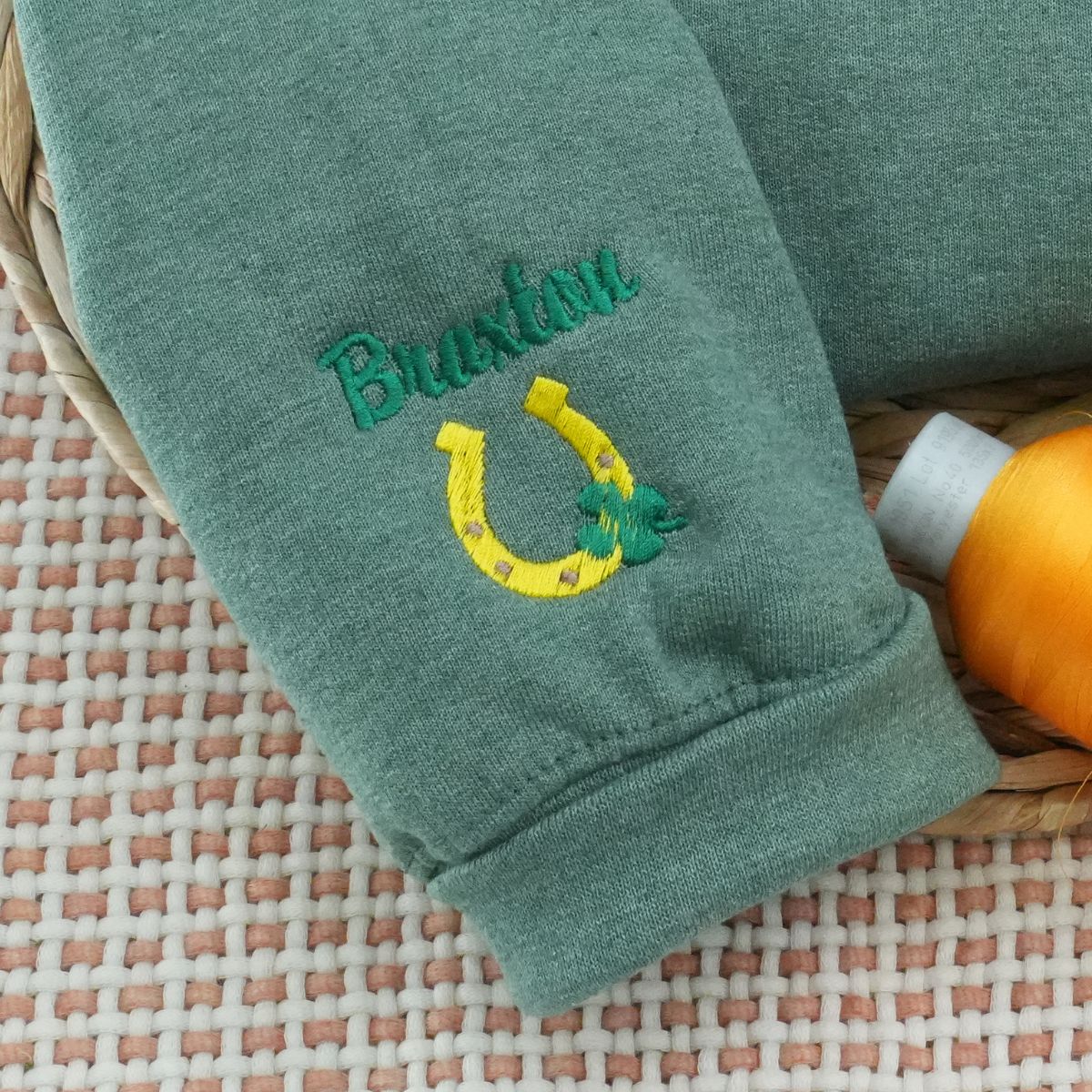 Custom Grandma Varsity Embroidered Sweatshirt, Grandma Hoodie - Personalized Gift For Grandma