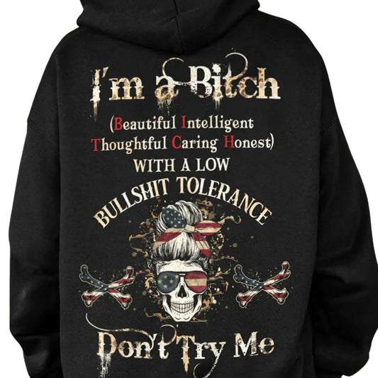 Custom Year Gen X Skull Hoodie – "Don't Try Me" FAFO Pullover, Raised on Hose Water & Neglect, Unisex Gift-Pasimax